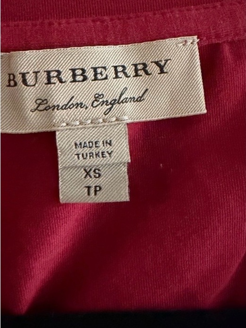 Burberry Woman’s Red Crew Neck Top